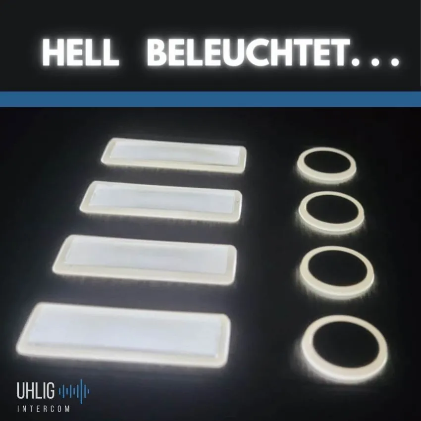 LED beleuchtete Klingelschilder Türsprechanlage Familienhaus